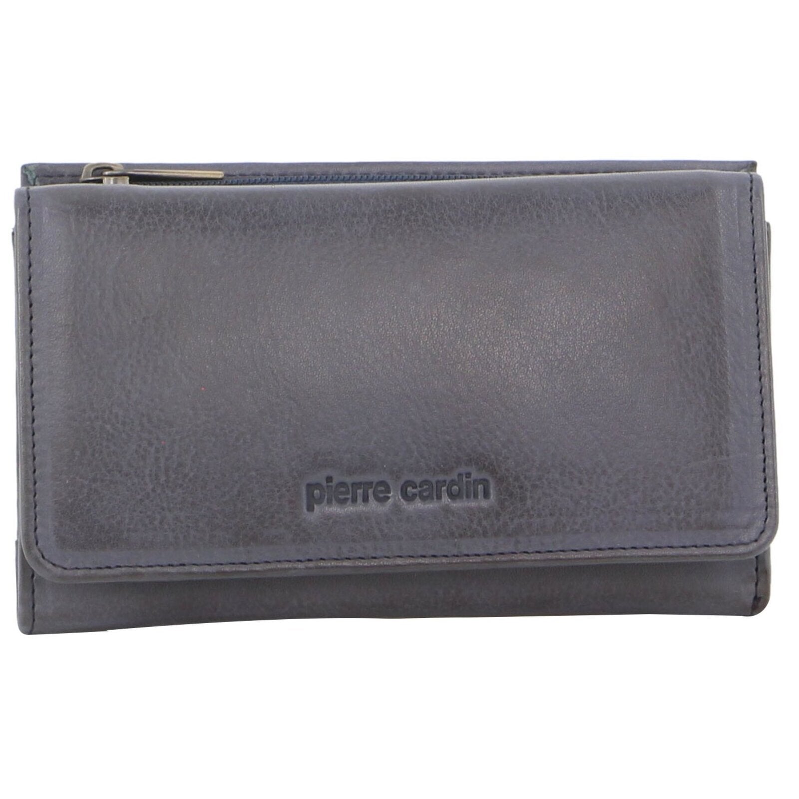 Pierre Cardin Womens Soft Italian Leather RFID Purse Wallet Rustic - Teal 3