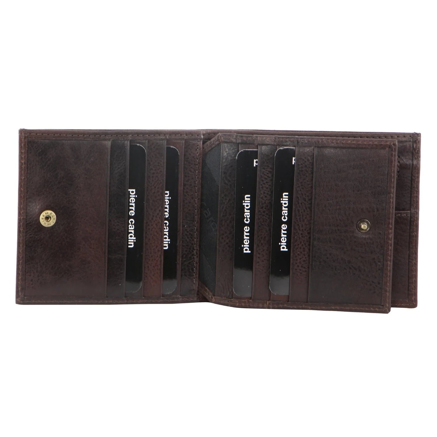 Pierre Cardin Mens Wallet Tri Fold Leather w/ RFID Protection - Chocolate 4