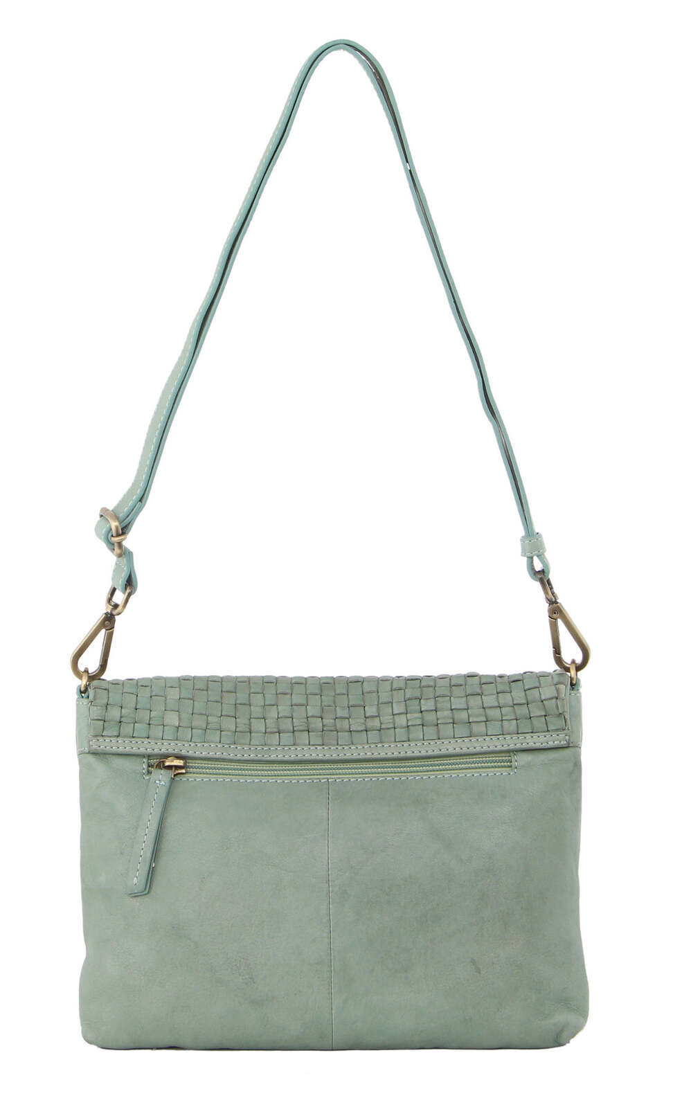 3-Piece Set Pierre Cardin Womens Woven Cross-Body Bag - Mint Green 4