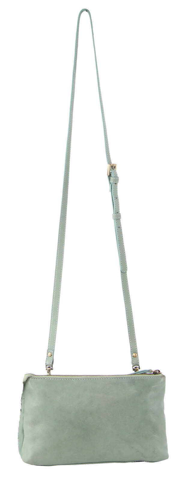 3-Piece Set Pierre Cardin Womens Woven Cross-Body Bag - Mint Green 7