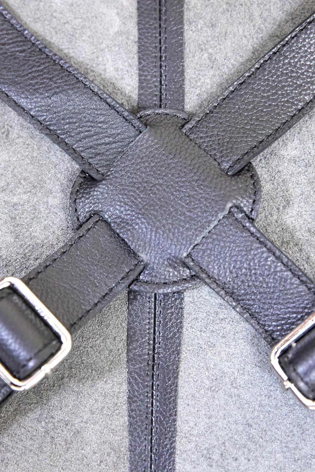 Pierre Cardin Professional Leather Apron Butcher Woodwork Hairdressing Barber Chef - Black 7