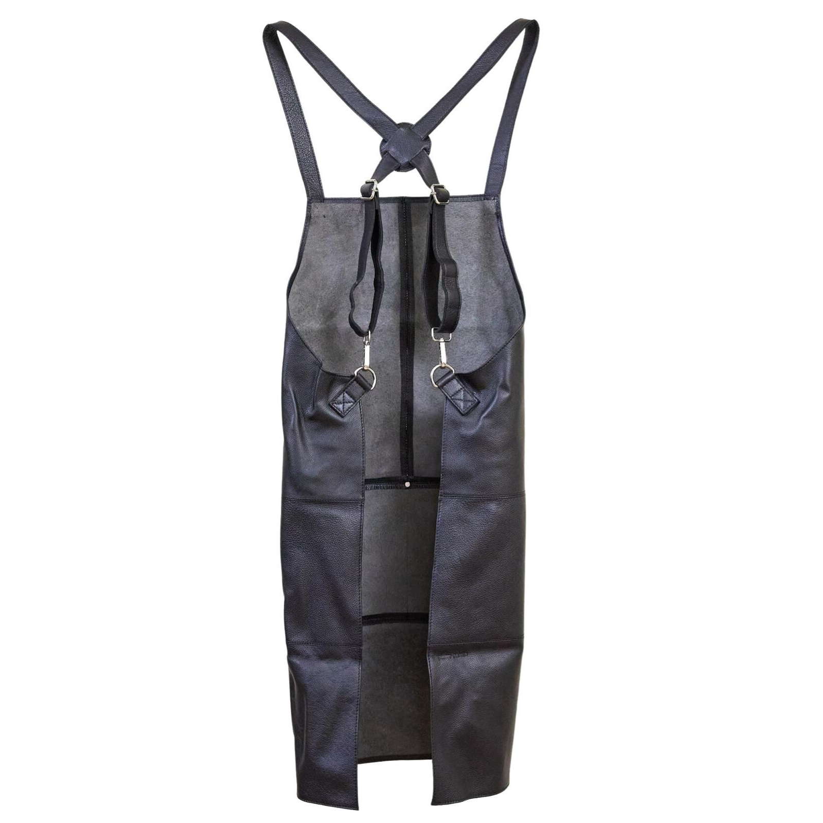 2x Pierre Cardin Professional Leather Apron Butcher Woodwork Barber Chef - Black 4