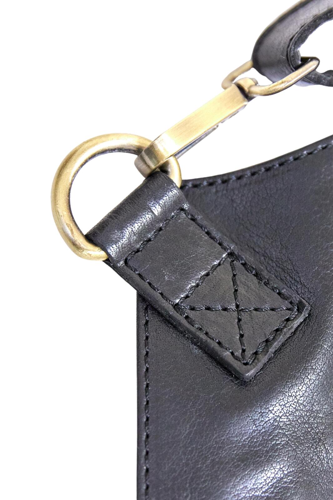 Pierre Cardin Professional Leather Apron Butcher Woodwork Hairdressing Barber Chef - Black 10