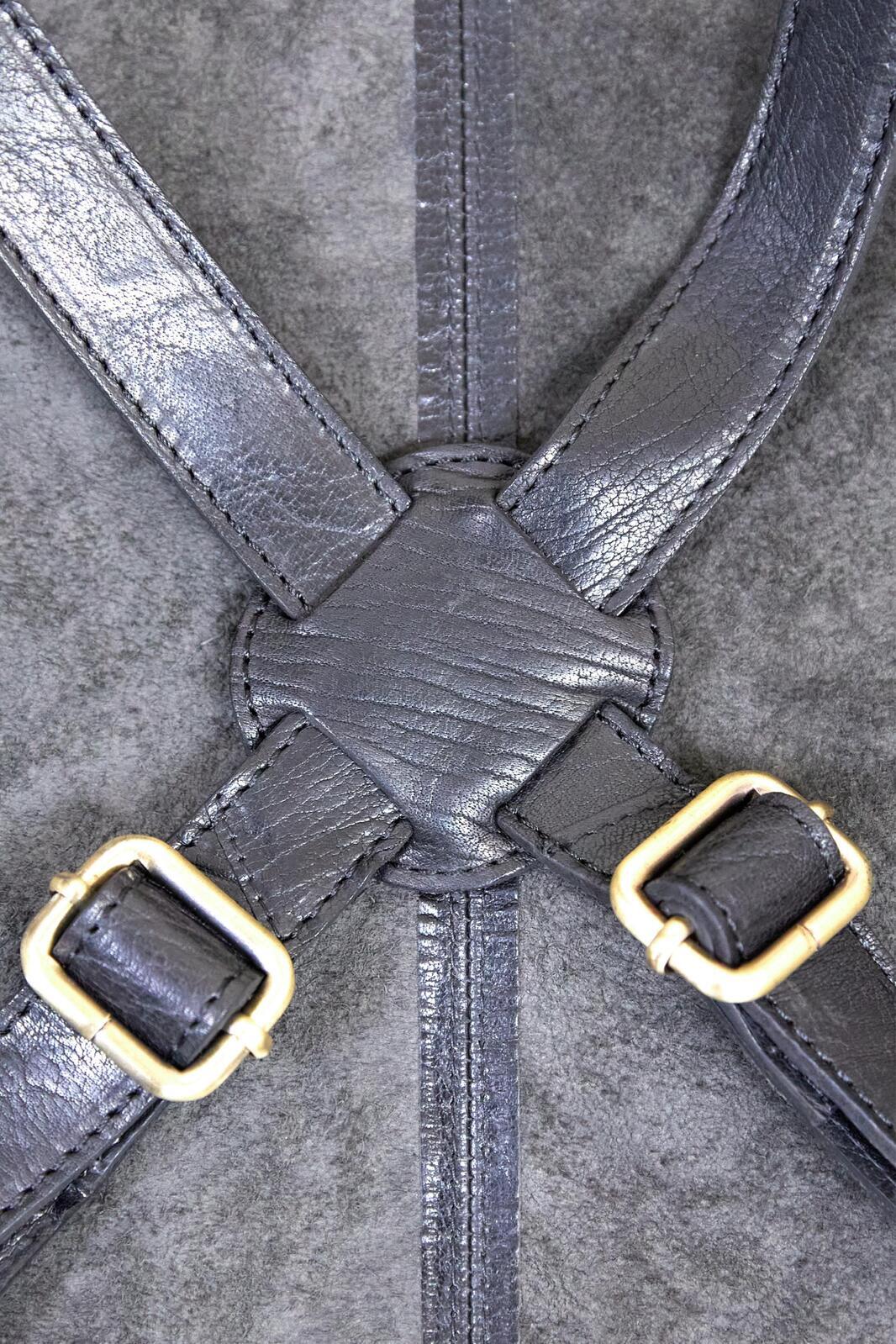 2x Pierre Cardin Professional Leather Apron Butcher Woodwork Barber Chef - Black 4