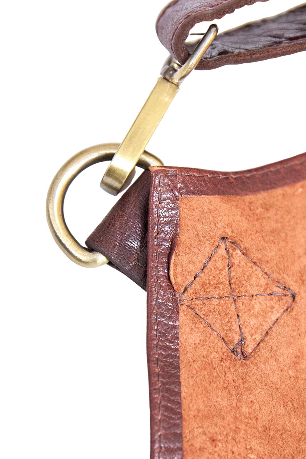 Pierre Cardin Professional Leather Apron Butcher Woodwork Hairdressing Barber Chef - Chestnut 8