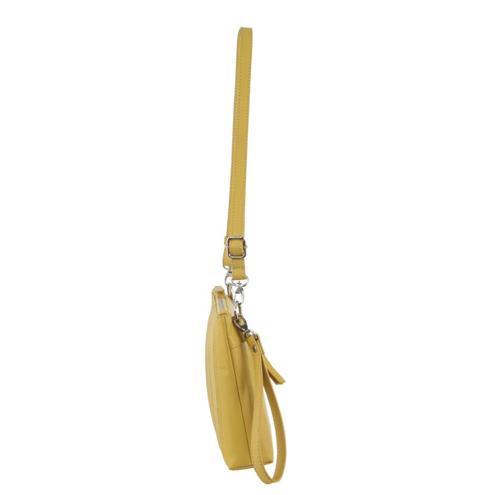 Pierre Cardin Womens Crossbody/Clutch Leather Bag in Yellow 4