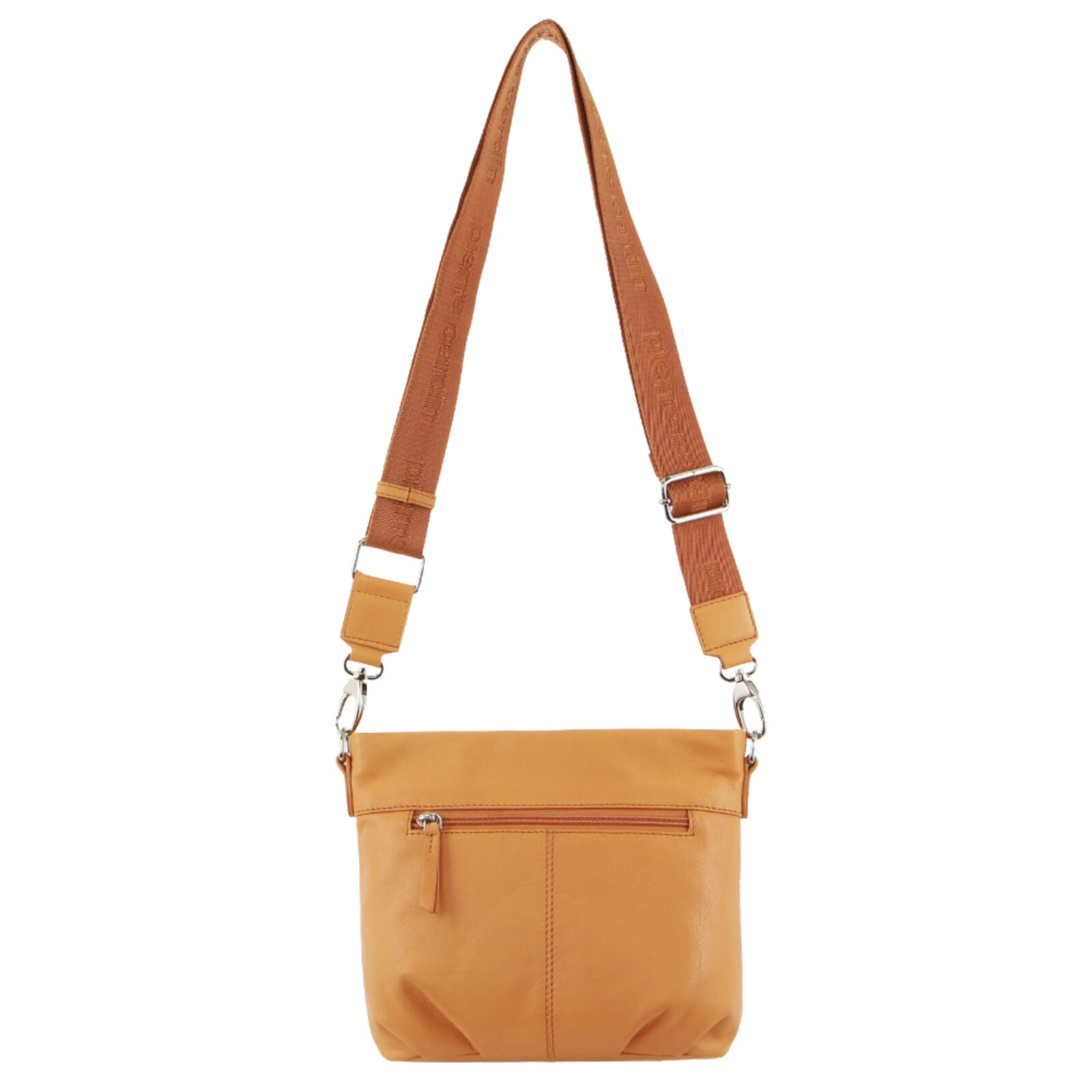 Pierre Cardin Leather Crossbody Bag w/ Shoulder Strap in Apricot 3