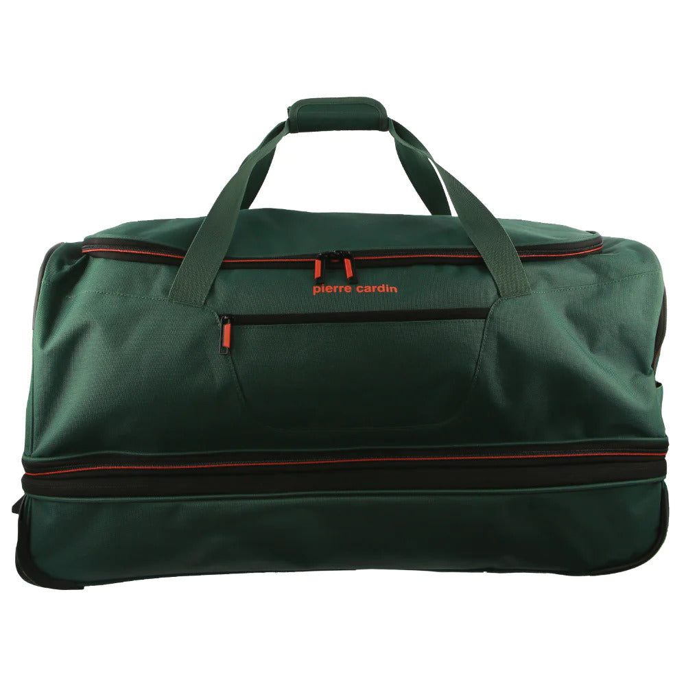 Pierre Cardin Trolley Bag Medium Soft Travel Luggage Wheeled Duffle 72cm - Green 3