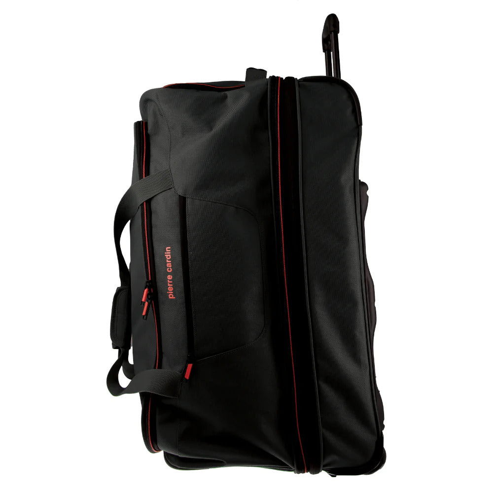 Pierre Cardin Trolley Bag Large Soft Travel Luggage Wheeled Duffle 82cm - Black 5
