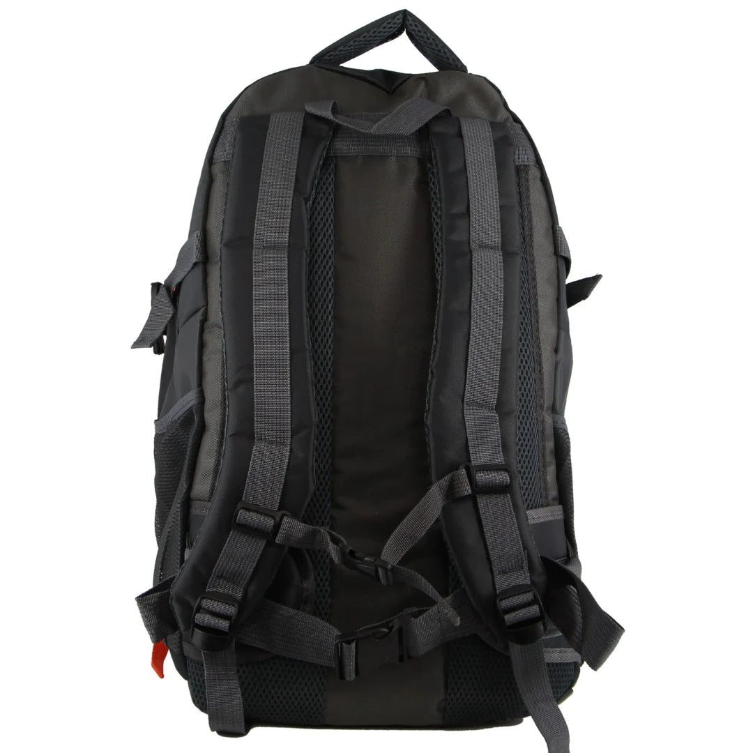 Pierre Cardin Mens Nylon Travel & Sport Medium Backpack Bag in Grey/Black 3