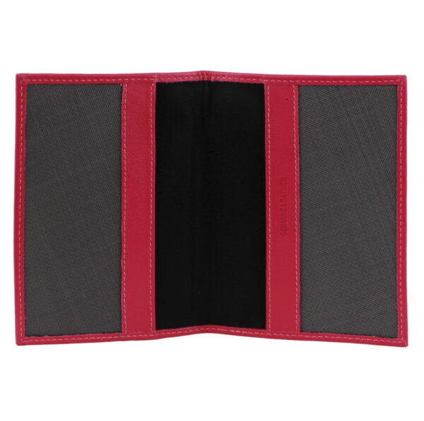 Pierre Cardin Slim Leather Passport Wallet Holder RFID Case Cover - Fuschia 3