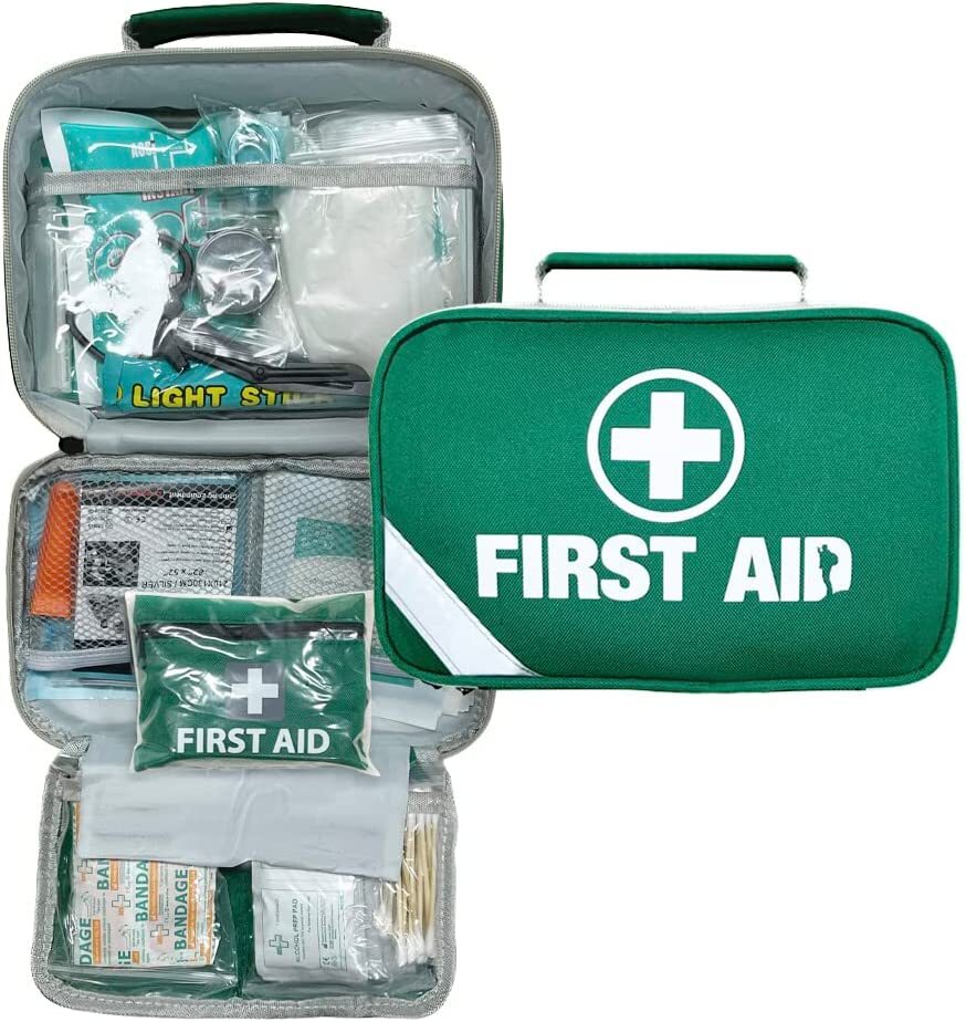 258pcs PREMIUM FIRST AID KIT Medical Travel Set Emergency Family Safety Office 6