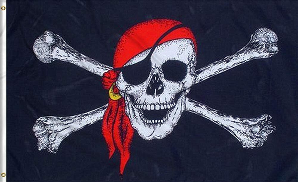 PIRATE FLAG Skull Party Pirates Skull & Crossbones Large 150 x 90 Jolly Roger 3