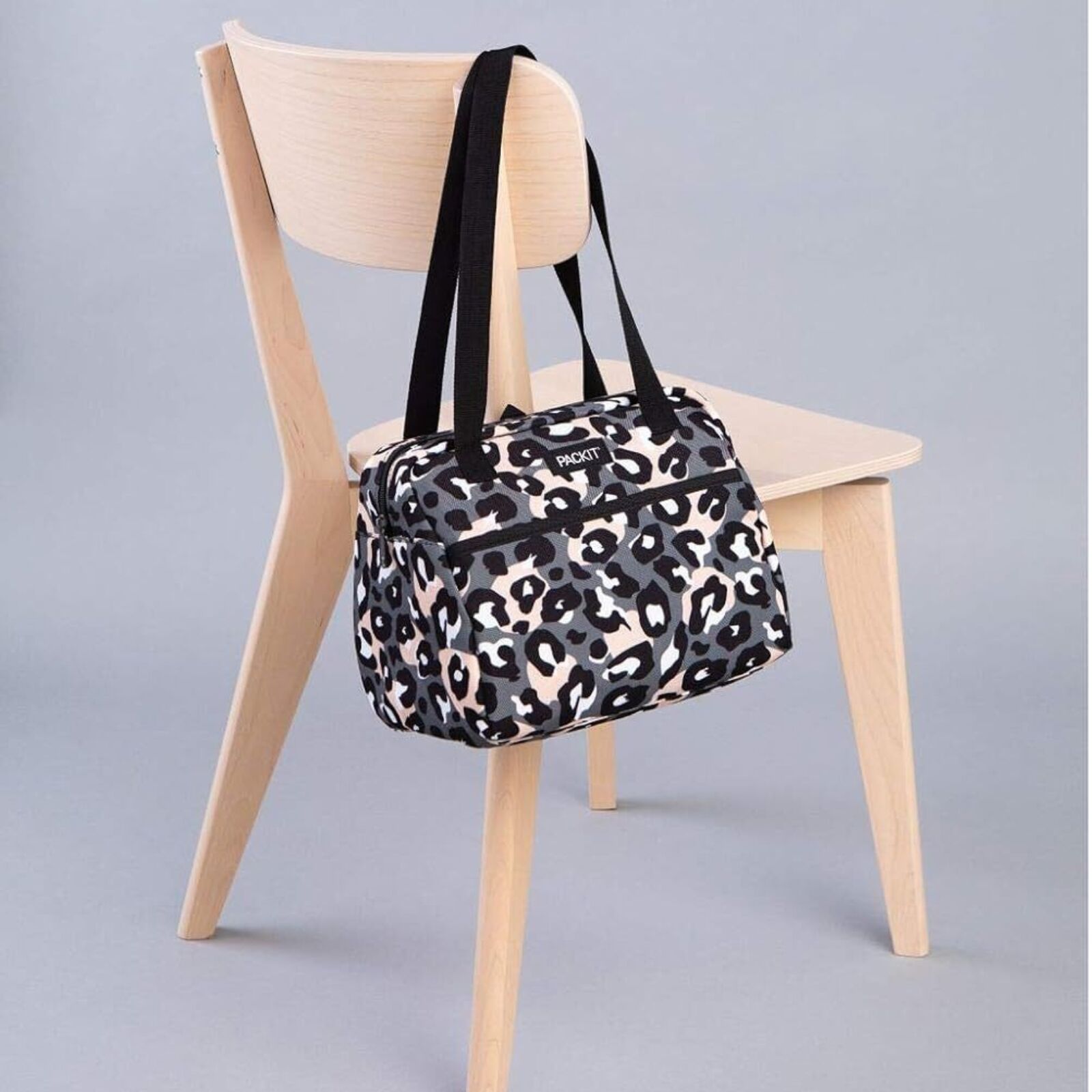 PACKIT Freezable Ice Lunch Bag Tote Food Storage Camping Travel Tiger - Wild Leopard 10