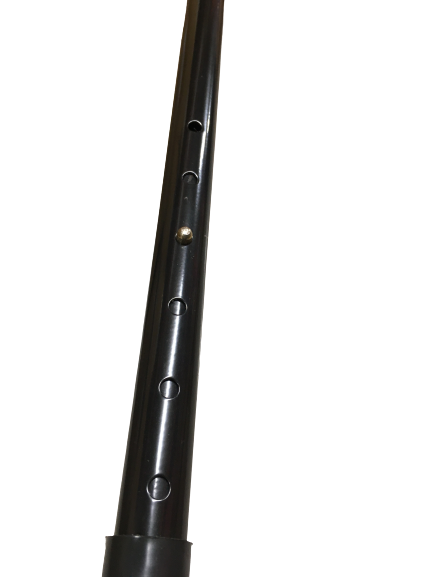 Metal WALKING STICK Travel Extendable Pole Compact Adjustable Lightweight - Black 3