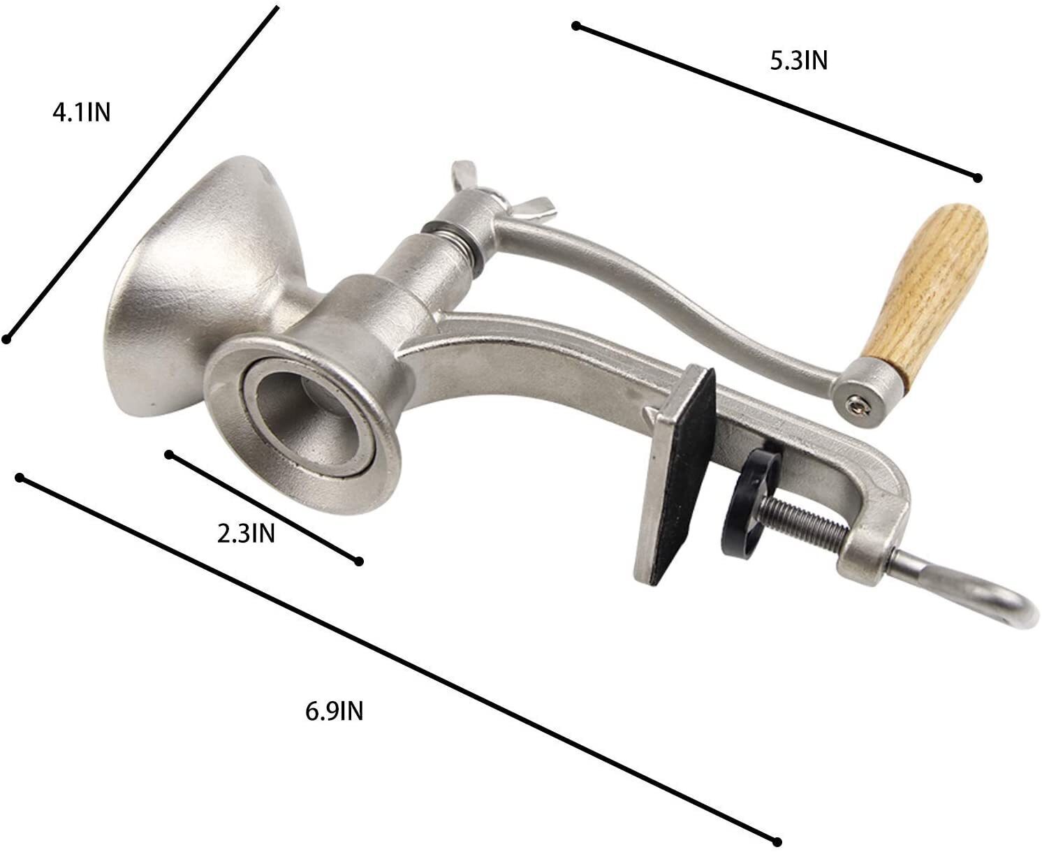 Manual Poppy Seed Grain Grinder Coffee Bean Corn Spice 4