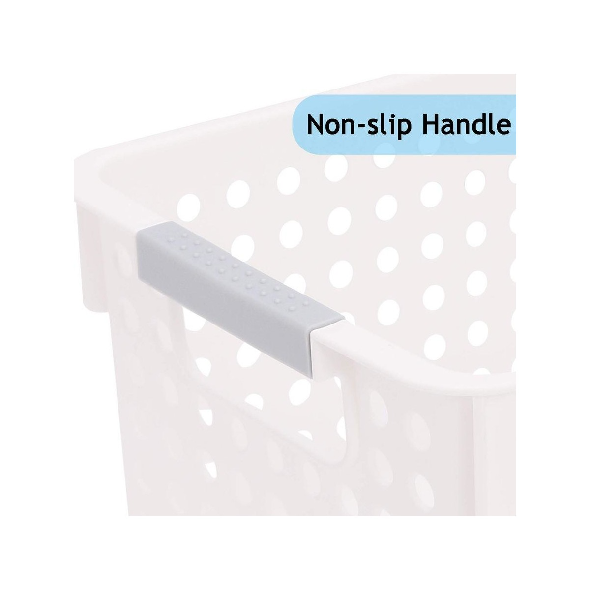 36x Premium Plastic Storage Basket Bulk w/ Grip Handles 29*13.5*12.5cm 4