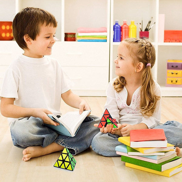 Educational Toy Triangle Speed Cube Pyramid Brain Teaser Puzzle Magic 6