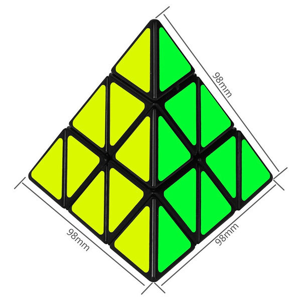 Educational Toy Triangle Speed Cube Pyramid Brain Teaser Puzzle Magic 7