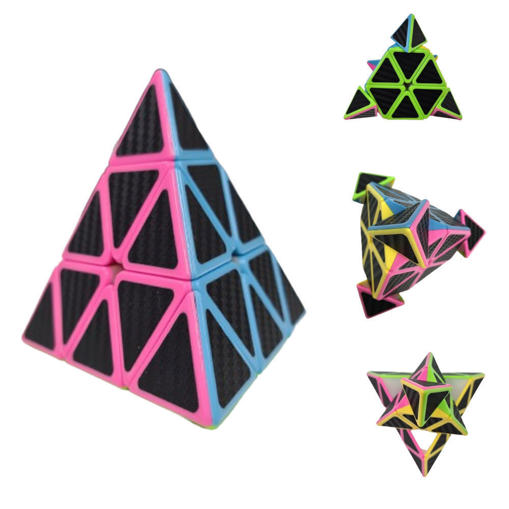 Educational Toy Triangle Speed Cube Pyramid Brain Teaser Puzzle Magic 8