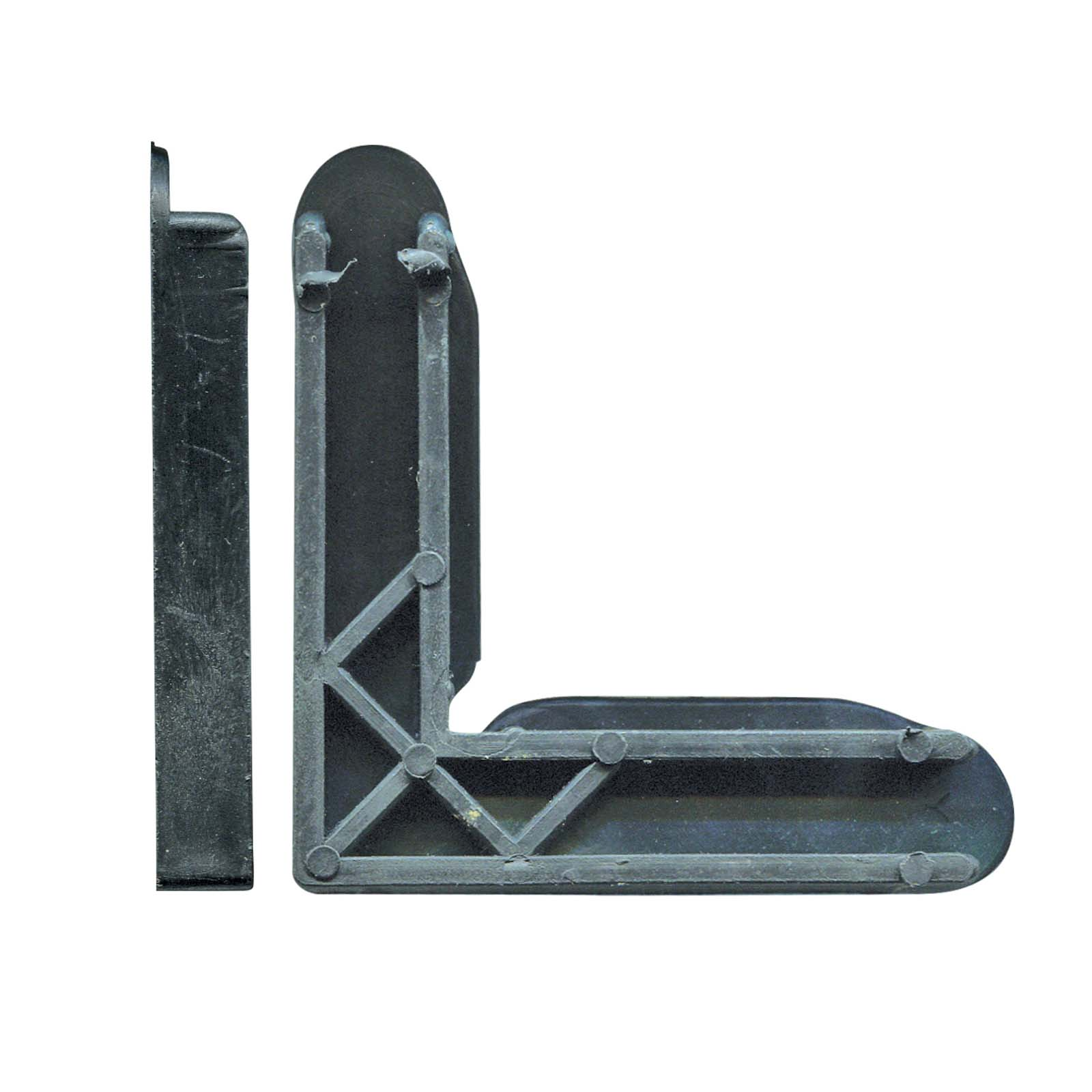 11x25mm Rolltrak Flyscreen Corner Stake (1 pack of 50) Black Plastic 4