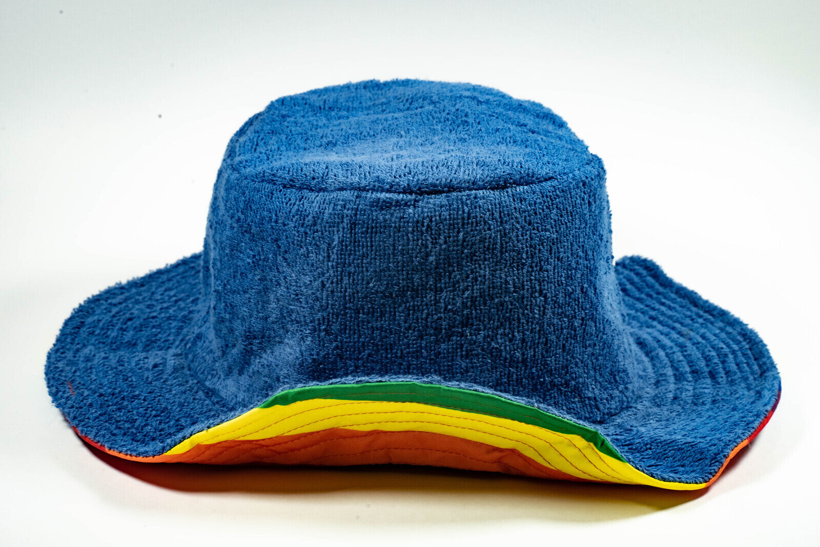 Rainbow Terry Towelling Bucket Hat Gay Lesbian Mardi Gras Party Cap LGBT - Reversible - Large (58cm) 13
