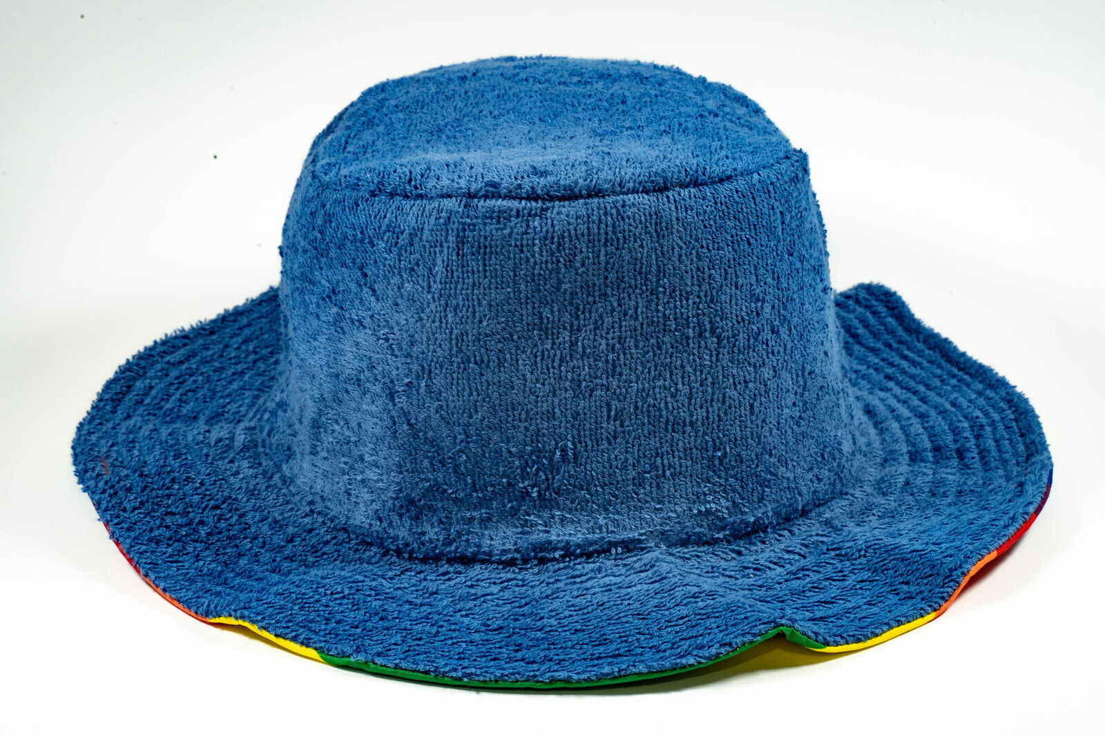 Rainbow Terry Towelling Bucket Hat Gay Lesbian Mardi Gras Party Cap LGBT - Reversible - Small (54cm) 5