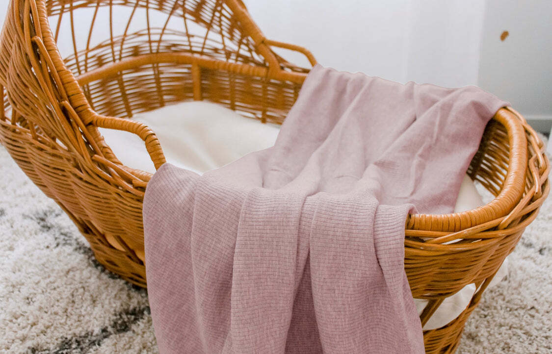 Ponchik Babies + Kids - Ribbed Swaddle Jersey Wrap - Love 3