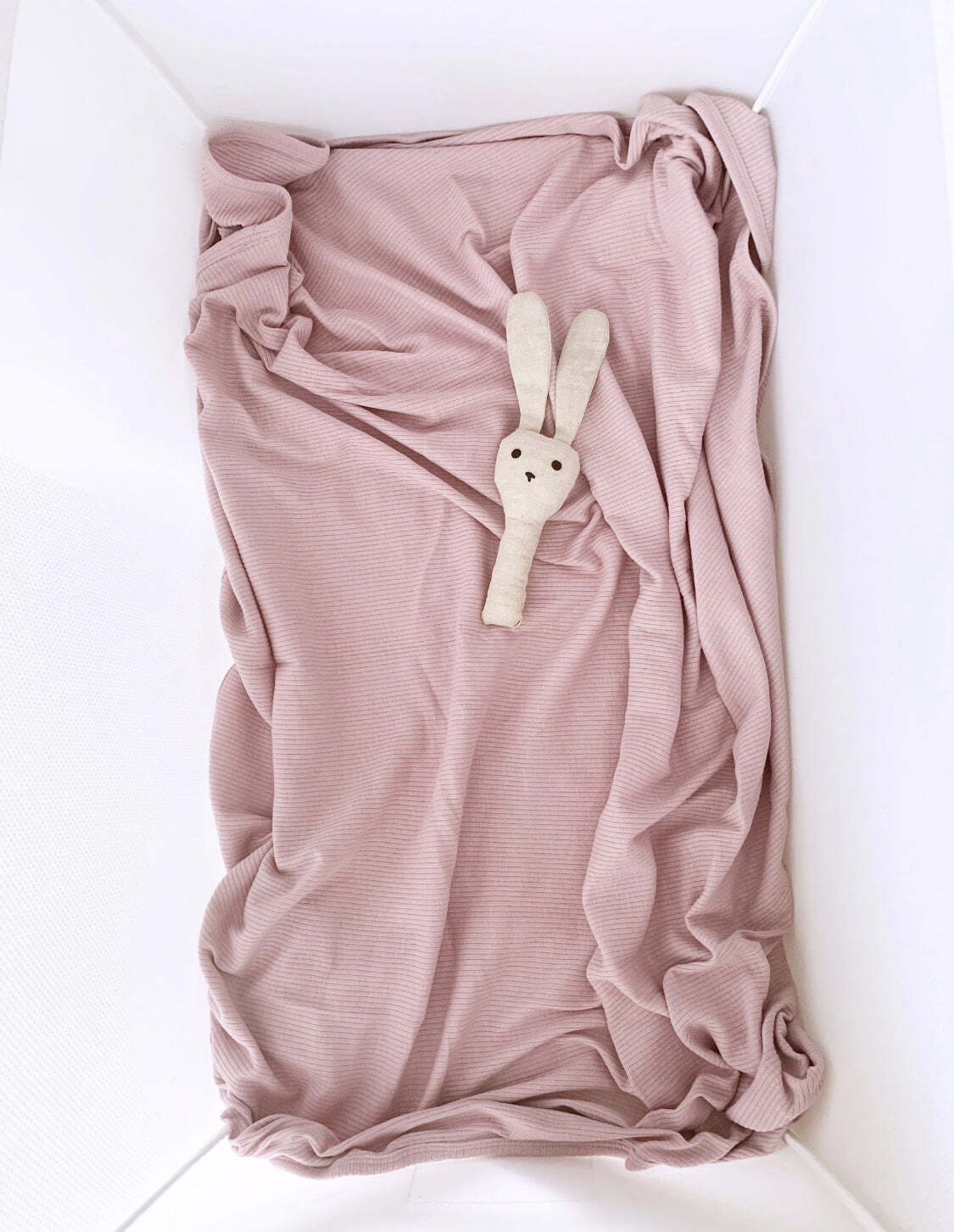 Ponchik Babies + Kids - Ribbed Swaddle Jersey Wrap - Love 5