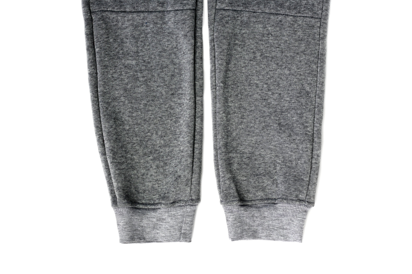 Mens Skinny Track Pants Joggers Trousers Gym Casual Sweat Cuffed Slim Trackies Fleece - Heather Grey - 3XL 7