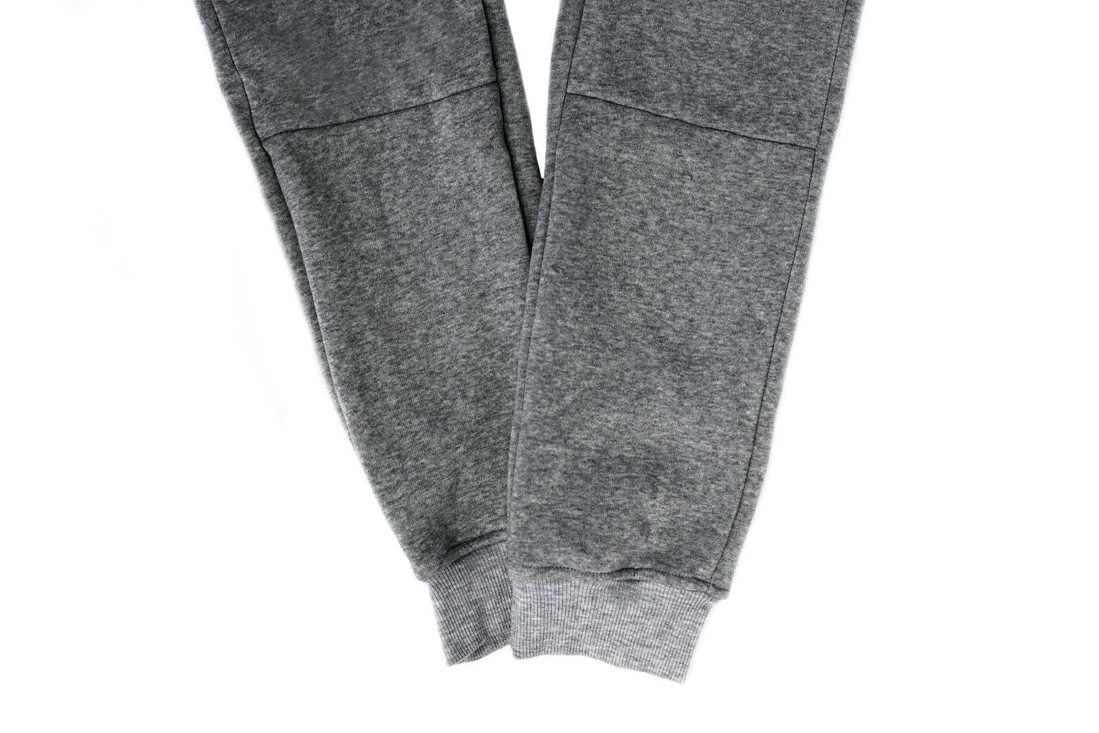 Mens Skinny Track Pants Joggers Trousers Gym Casual Sweat Cuffed Slim Trackies Fleece - Heather Grey - XXL 8