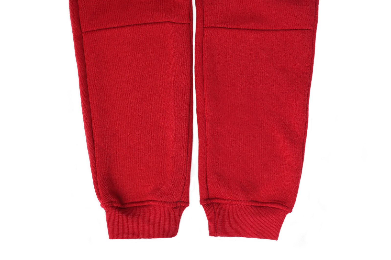 Mens Skinny Track Pants Joggers Trousers Gym Casual Sweat Cuffed Slim Trackies Fleece - Red - 3XL 8