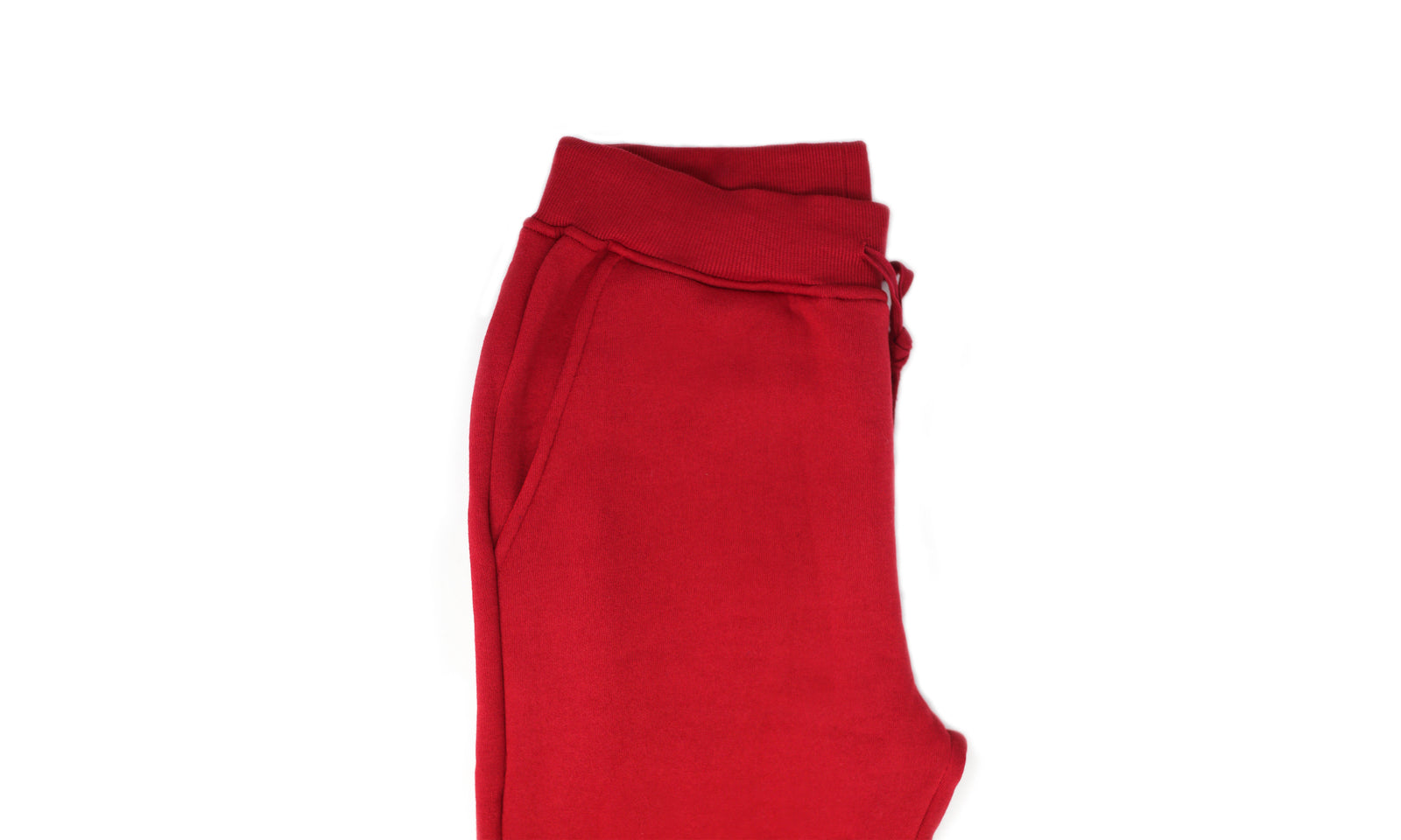 Mens Skinny Track Pants Joggers Trousers Gym Casual Sweat Cuffed Slim Trackies Fleece - Red - 3XL 10