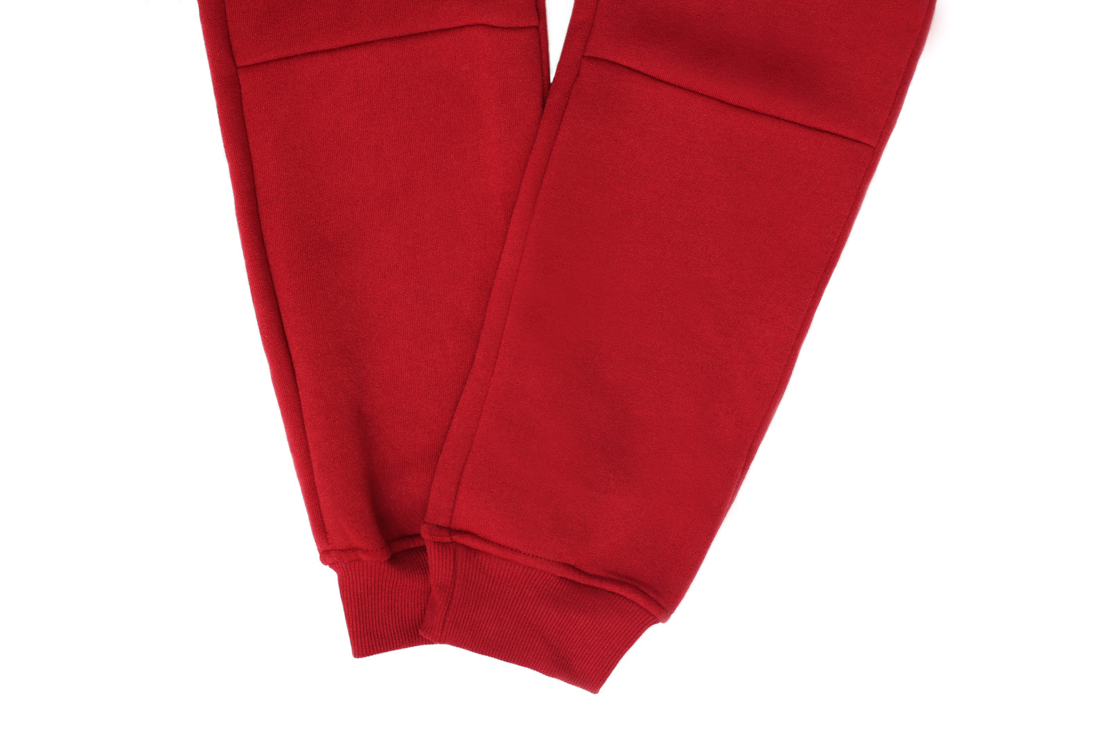 Mens Skinny Track Pants Joggers Trousers Gym Casual Sweat Cuffed Slim Trackies Fleece - Red - XXL 9