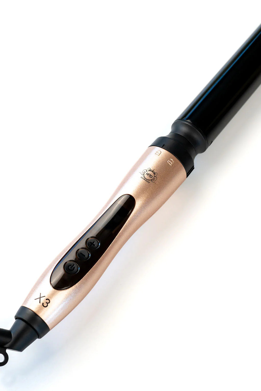 H2D X3 Professional Curling Wand Ceramic Curler Roller - Rose Gold 4