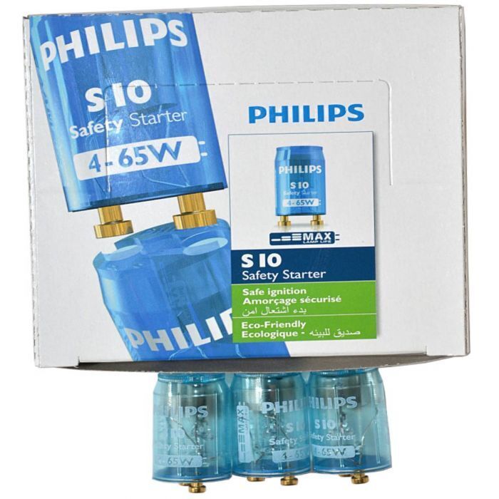 Philips S10 Safety Starters for Fluorescent Lamps Lights - 6 Boxes of 25 4