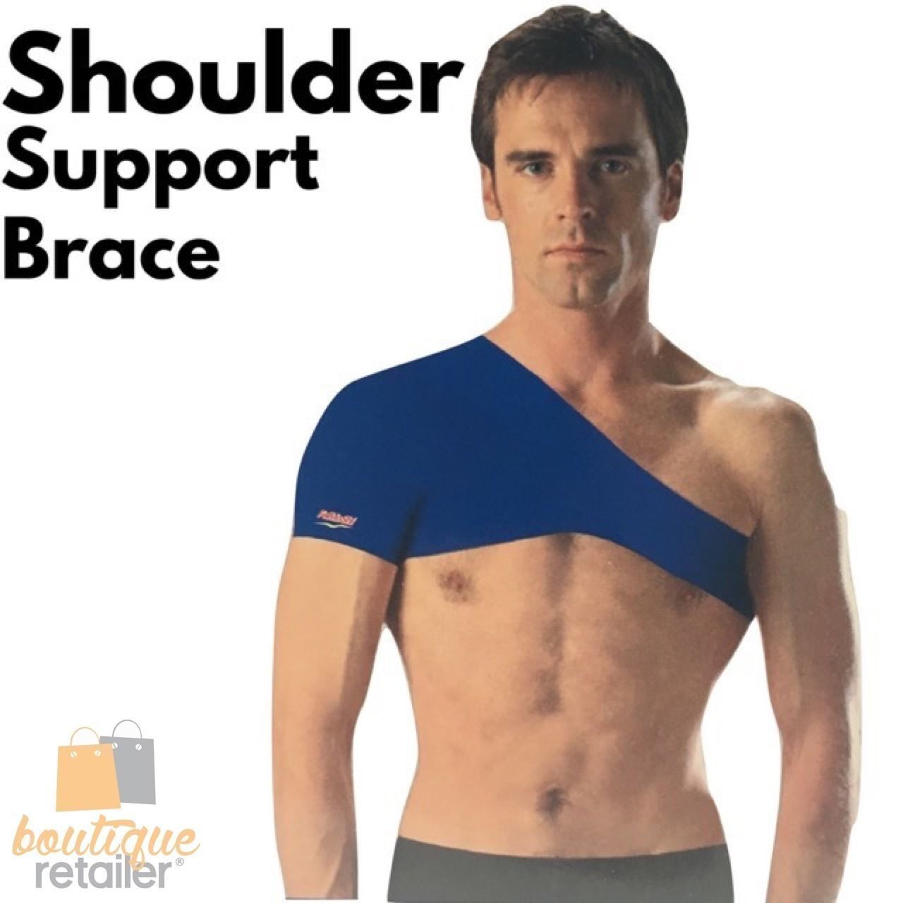 SHOULDER SUPPORT BRACE Back Posture Belt Pain Heat Compression Relief Strap 7