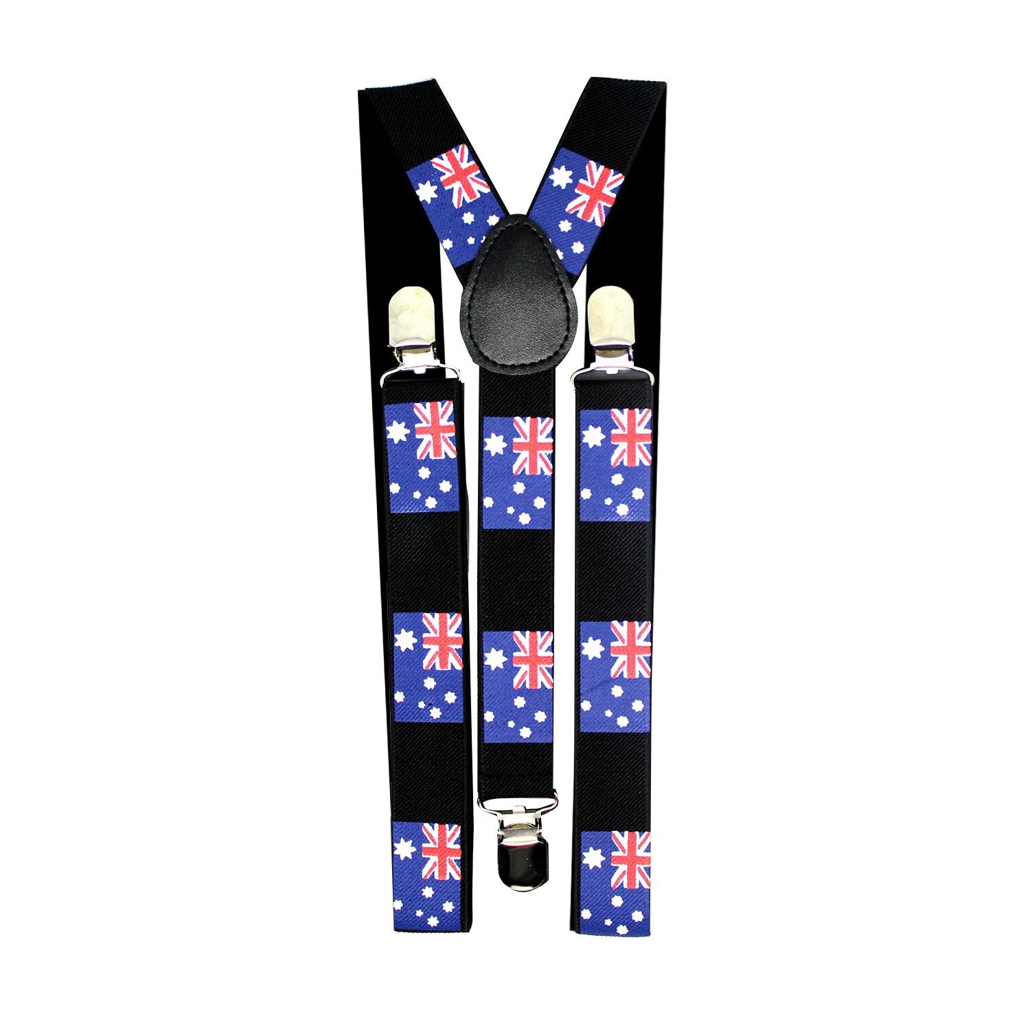 Mens Suspenders Braces Adjustable Strong Clip On Elastic Formal Wedding Slim - Australia Flag 3