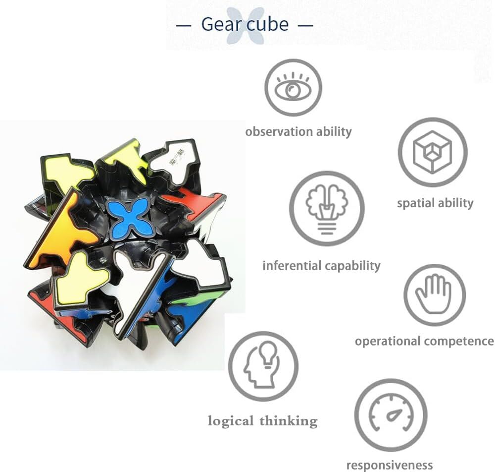 3x3 Square Speed Cube Pyramid Brain Teaser Puzzle Magic Educational Toy 3
