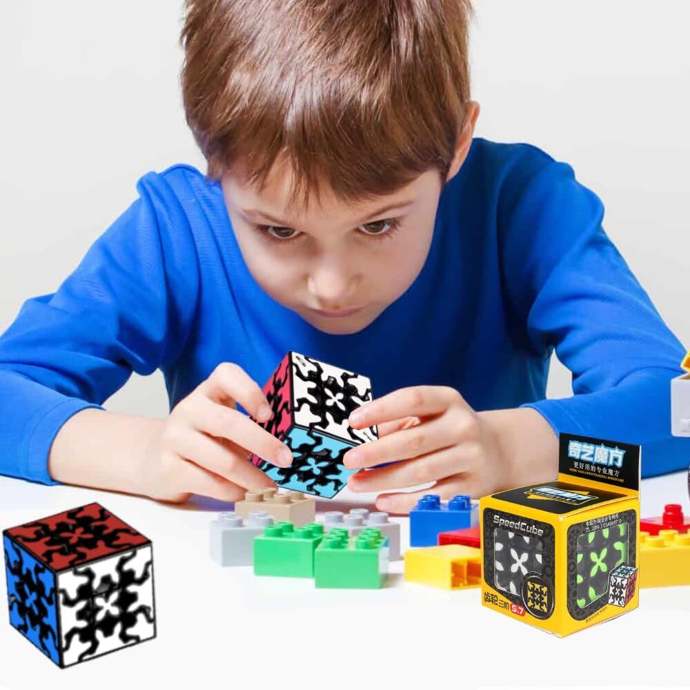 3x3 Square Speed Cube Pyramid Brain Teaser Puzzle Magic Educational Toy 7