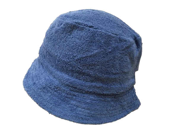 Stingy Brim Terry Towelling Bucket Hat Daggy Fishing Camping Lad Cap 100% COTTON - Blue - L/XL 4