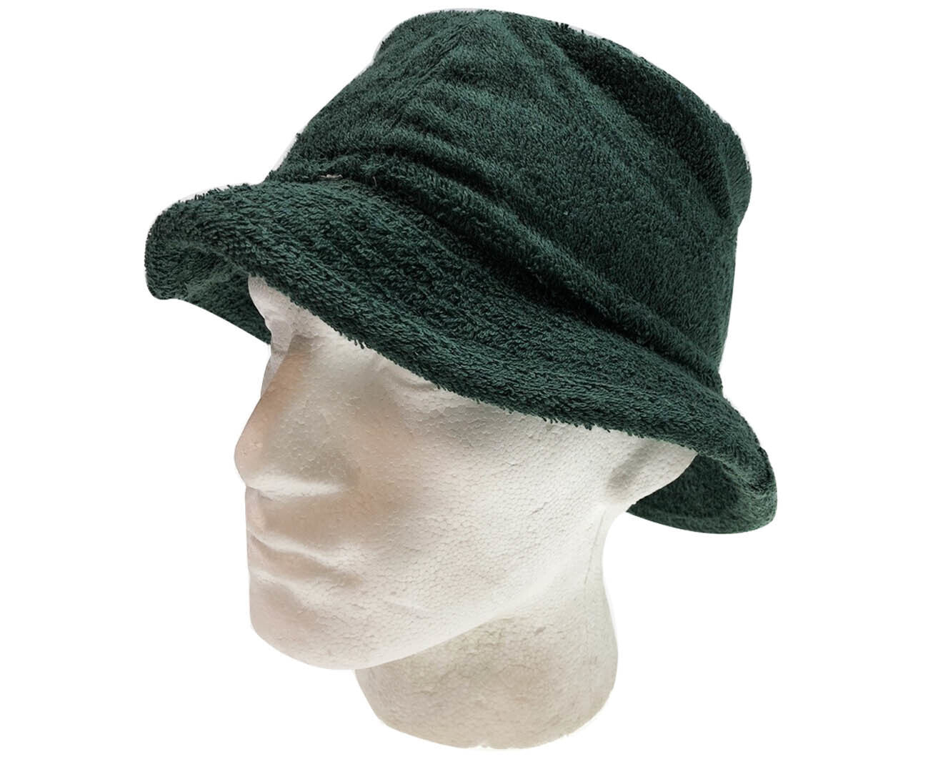 Stingy Brim Terry Towelling Bucket Hat Daggy Fishing Camping Lad Cap 100% COTTON - Bottle Green - S/M 6