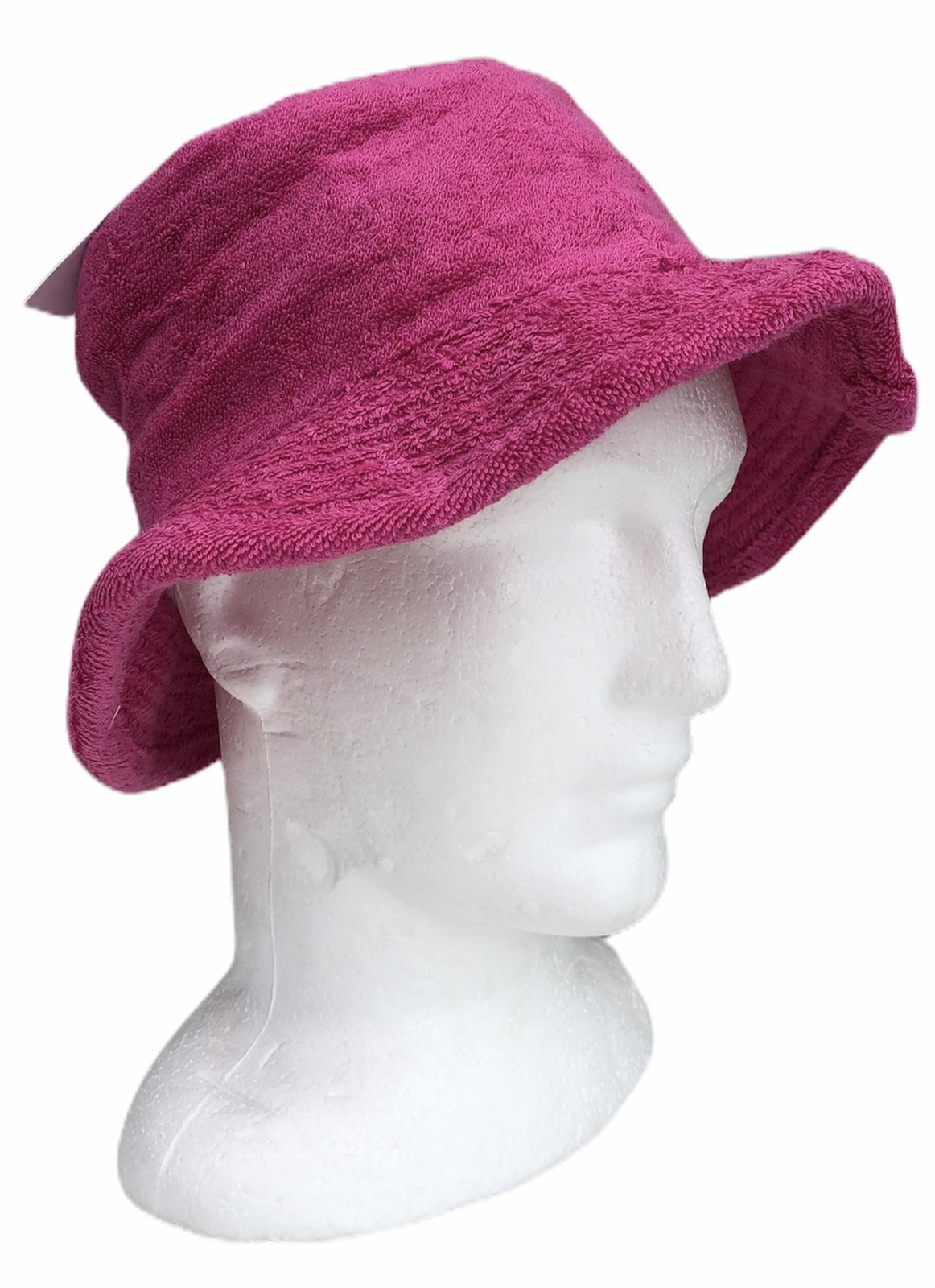 Stingy Brim Terry Towelling Bucket Hat Daggy Fishing Camping Lad Cap 100% COTTON - Fuchsia - XXL 3