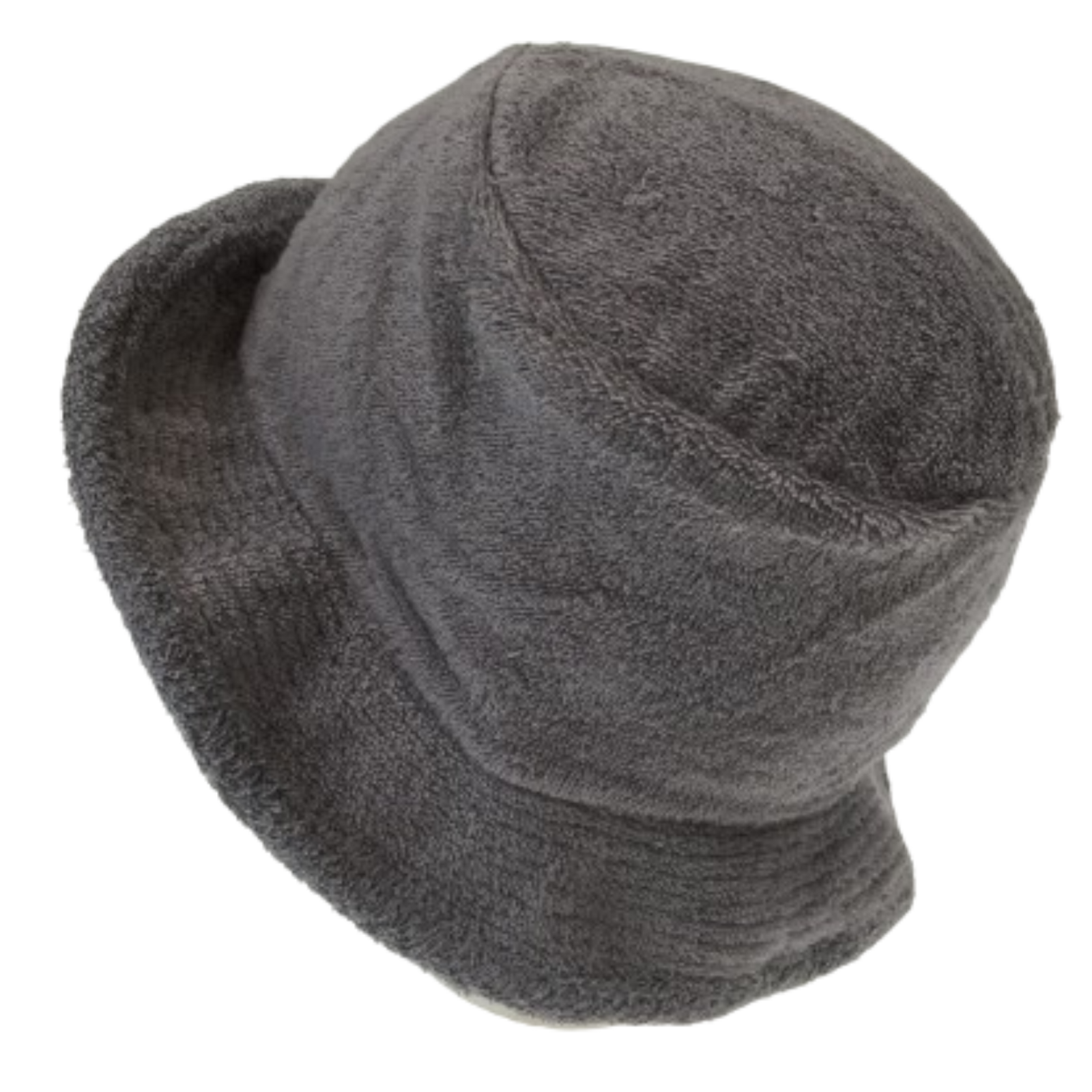 Stingy Brim Terry Towelling Bucket Hat Daggy Fishing Camping Lad Cap 100% COTTON - Grey - S/M 6