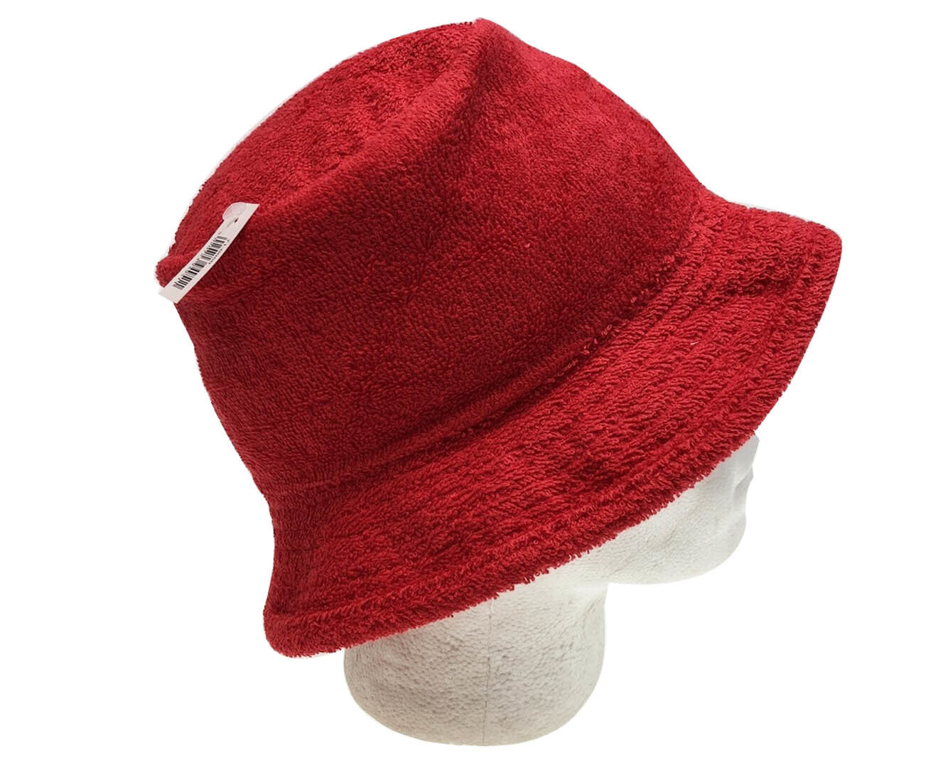 Stingy Brim Terry Towelling Bucket Hat Daggy Fishing Camping Lad Cap 100% COTTON - Red - XXL 3