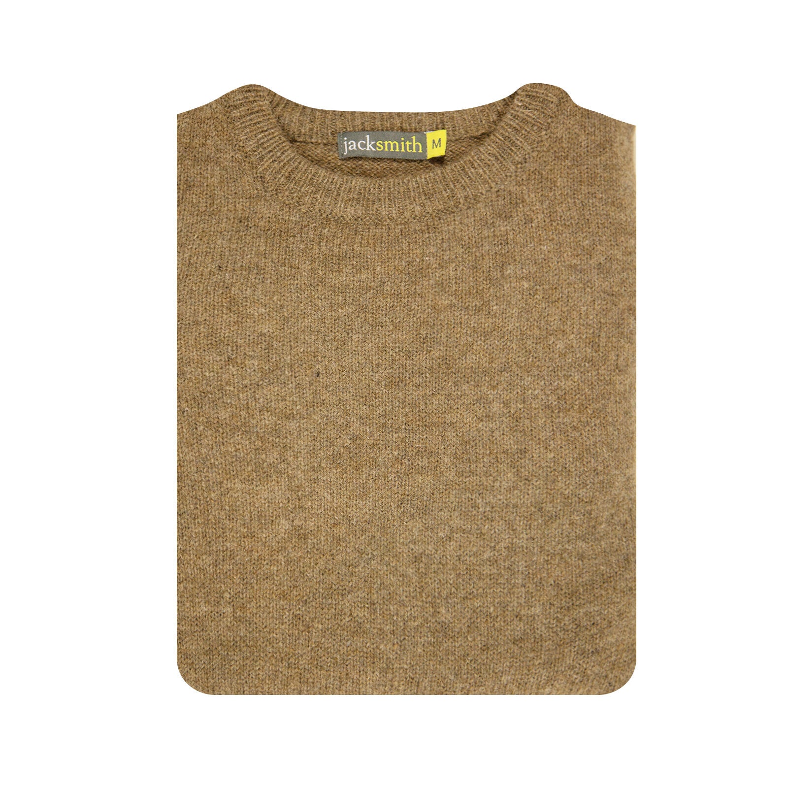100% SHETLAND RAGG WOOL CREW Round Neck Knit JUMPER Pullover Mens Sweater Knitted - Nutmeg - XL 5