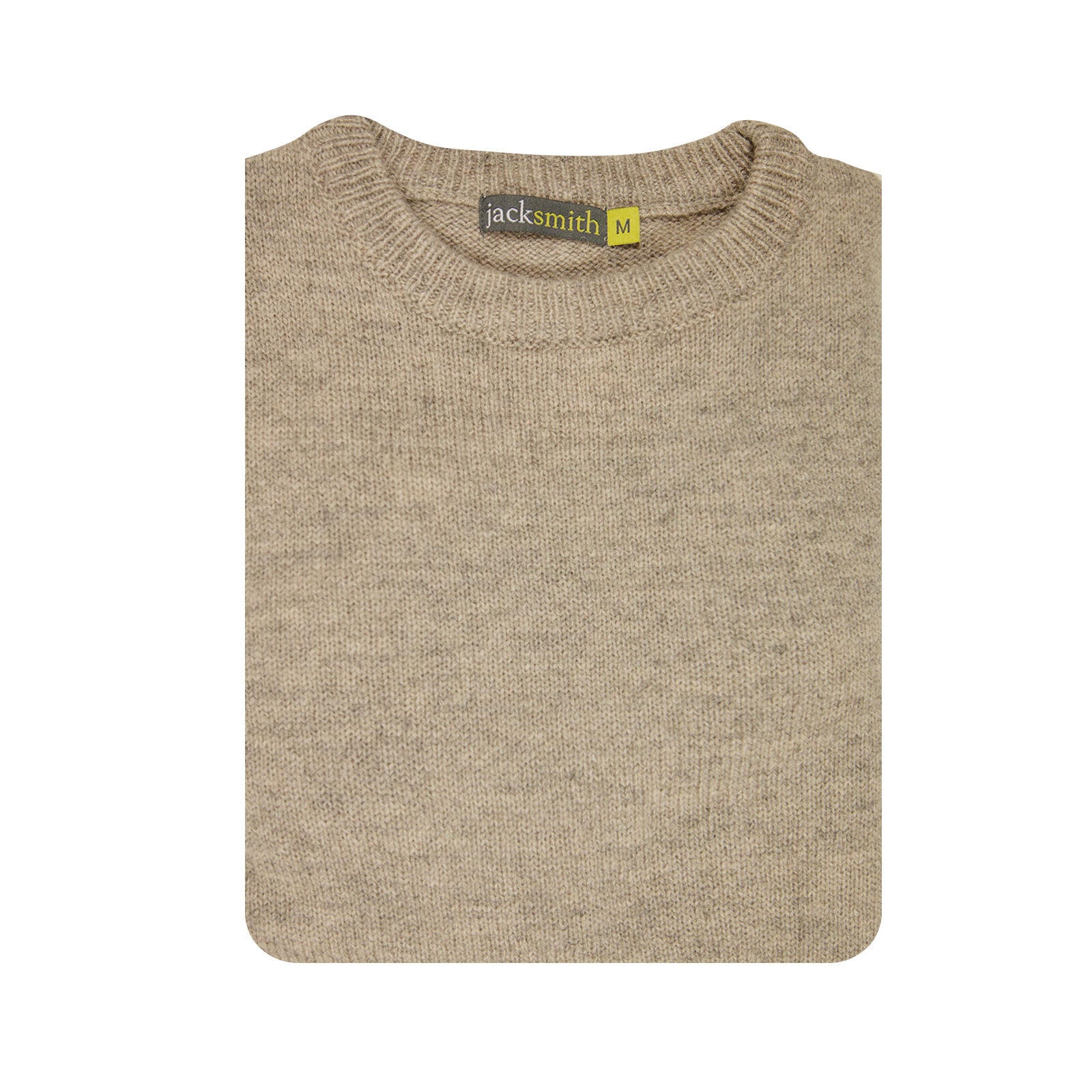 100% SHETLAND RAGG WOOL CREW Round Neck Knit JUMPER Pullover Mens Sweater Knitted - Beige - 5XL 5