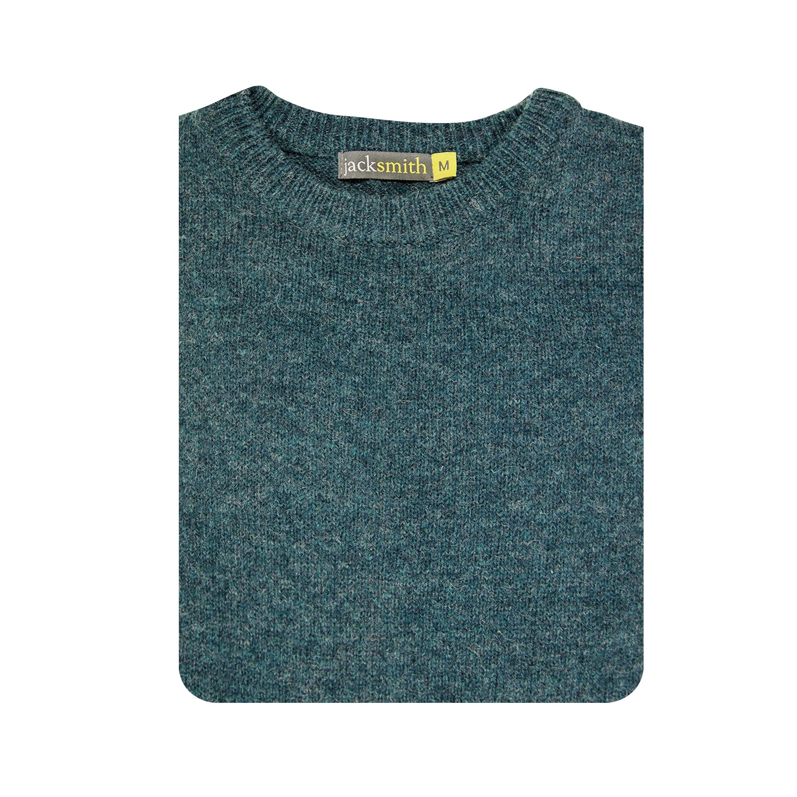 100% SHETLAND RAGG WOOL CREW Round Neck Knit JUMPER Pullover Mens Sweater Knitted - Sherwood - XXL 5