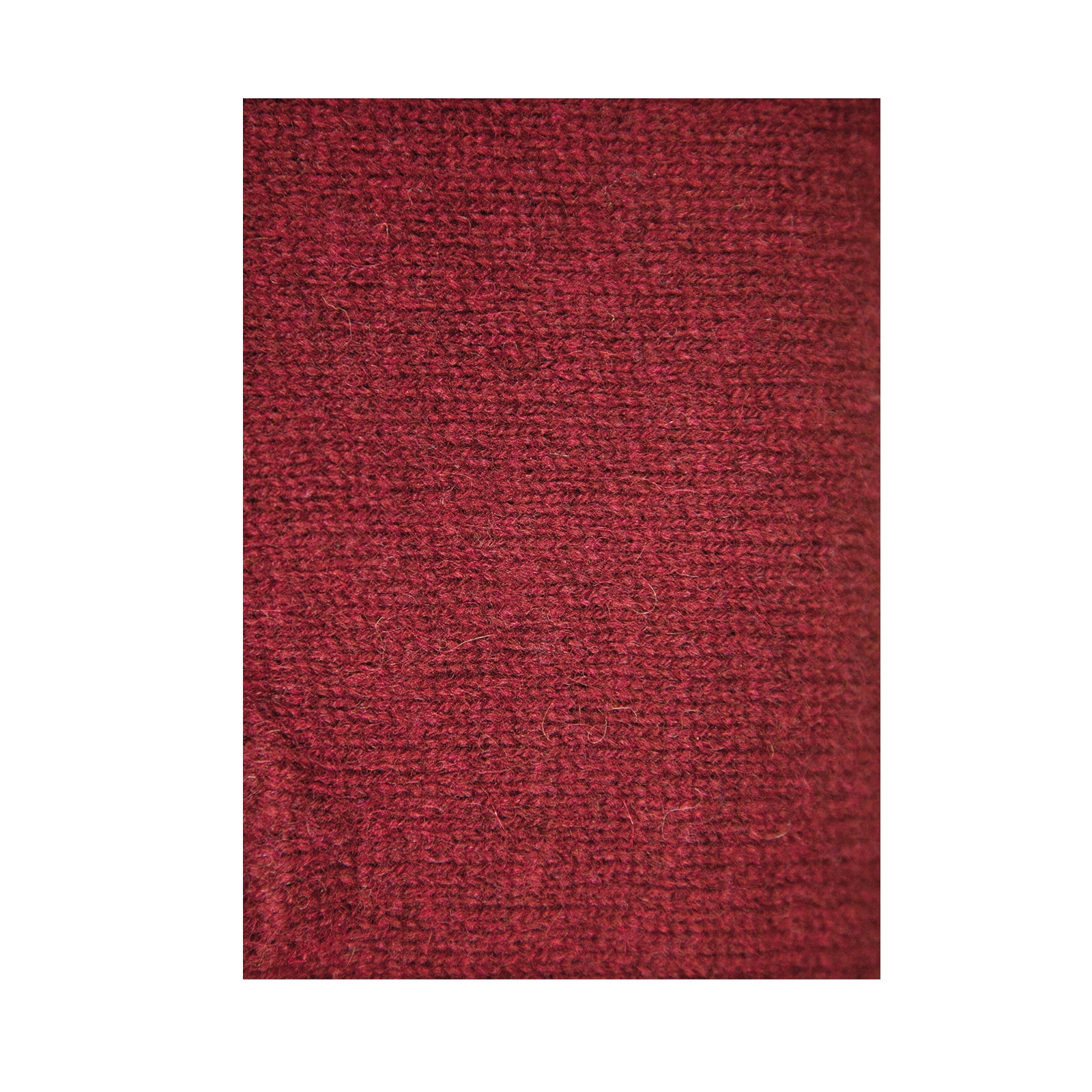 100% SHETLAND RAGG WOOL Half Zip Up Knit JUMPER Pullover Mens Sweater Knitted - Burgundy - S 7