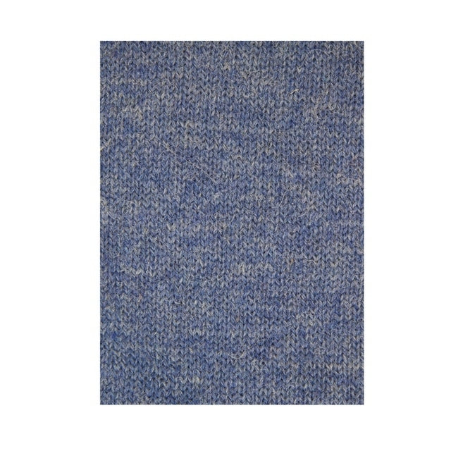 100% Shetland Ragg Wool V Neck Knit Jumper Pullover Mens Sweater Knitted - Sky - 3XL 7